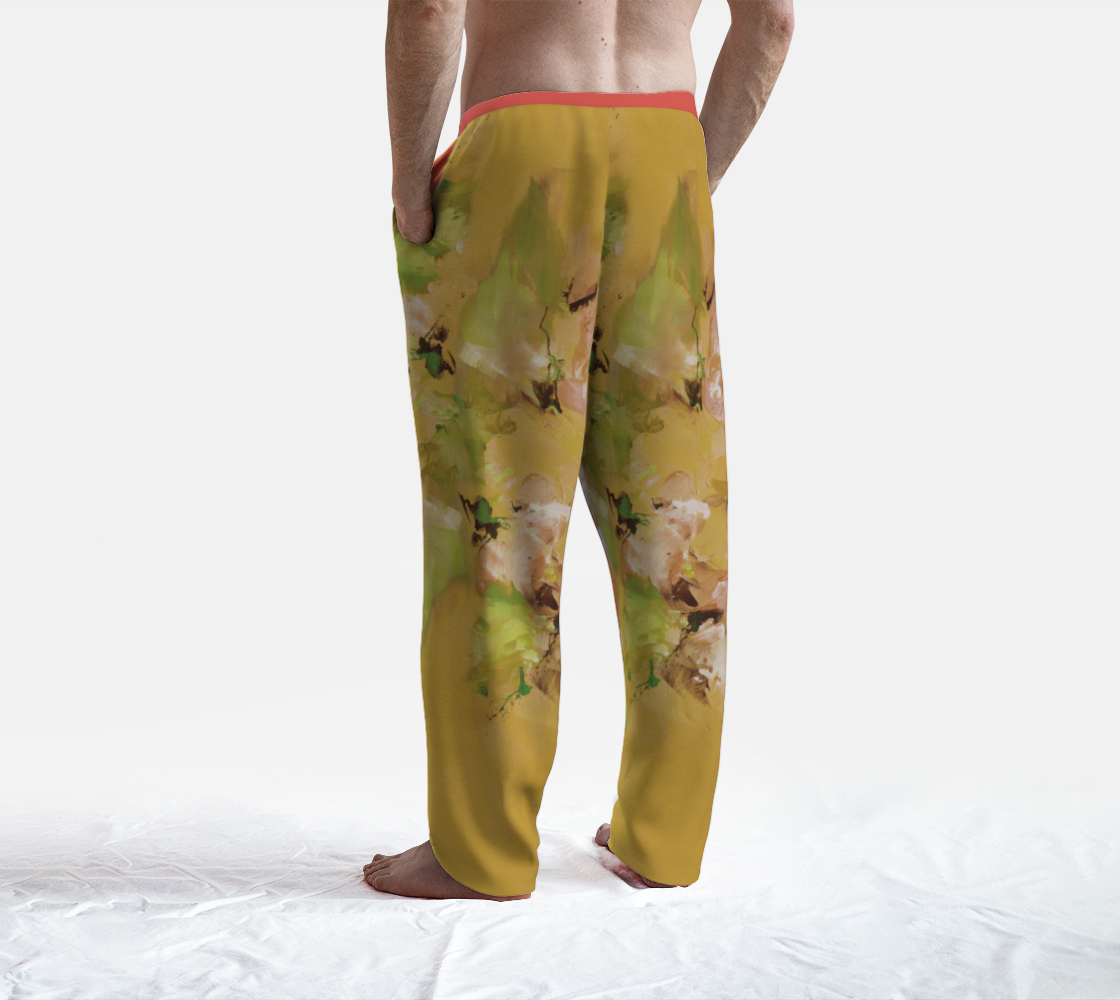 Pantalon de détente, Fleurs jaunes