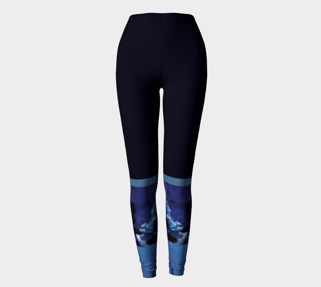 Legging #8, Ballerine bleue, bleu marine.