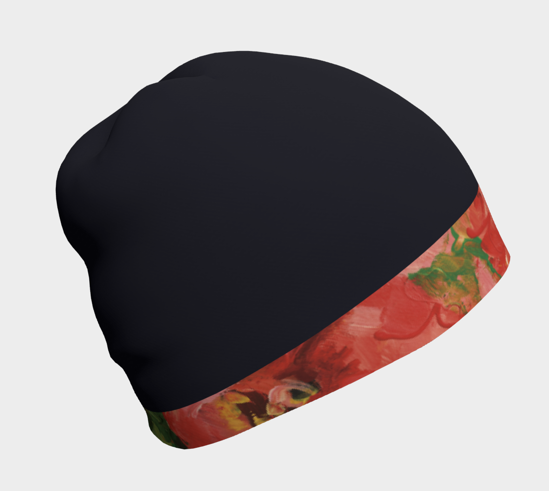 Tuque #14.4, Fleurs rouges