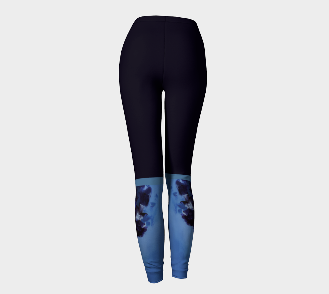 Legging #8, Ballerine bleue, bleu marine.