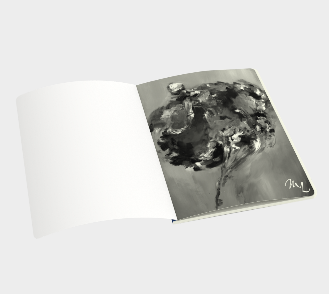 Grand carnet #8, Ballerine bleue