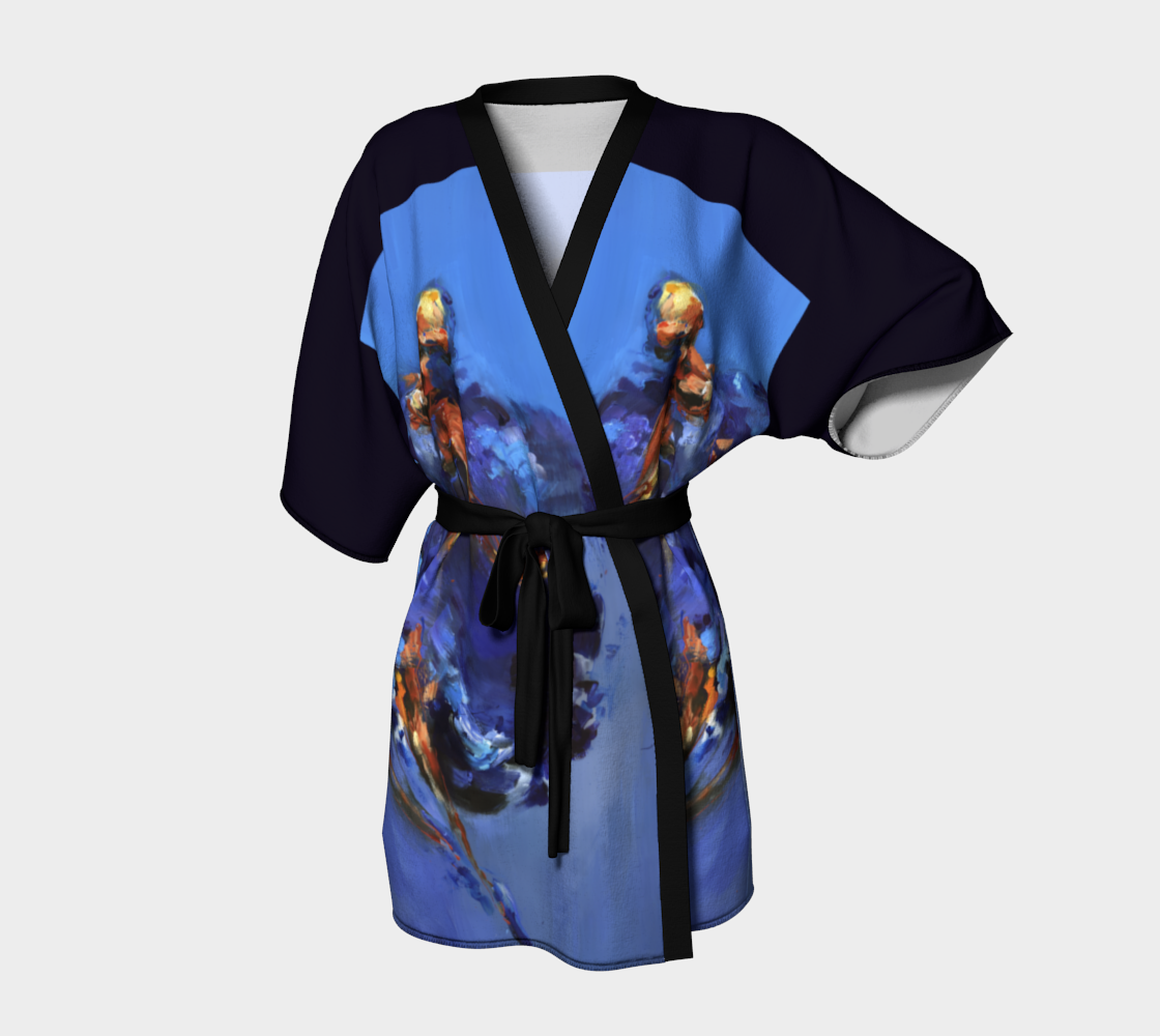 Kimono peignoir, Ballerine bleue 1