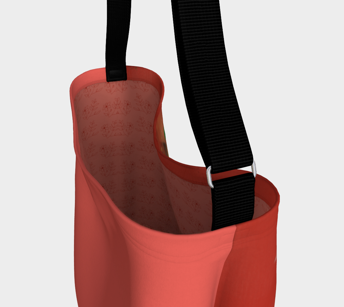 Sac fourre-tout, Fleurs rouge 3