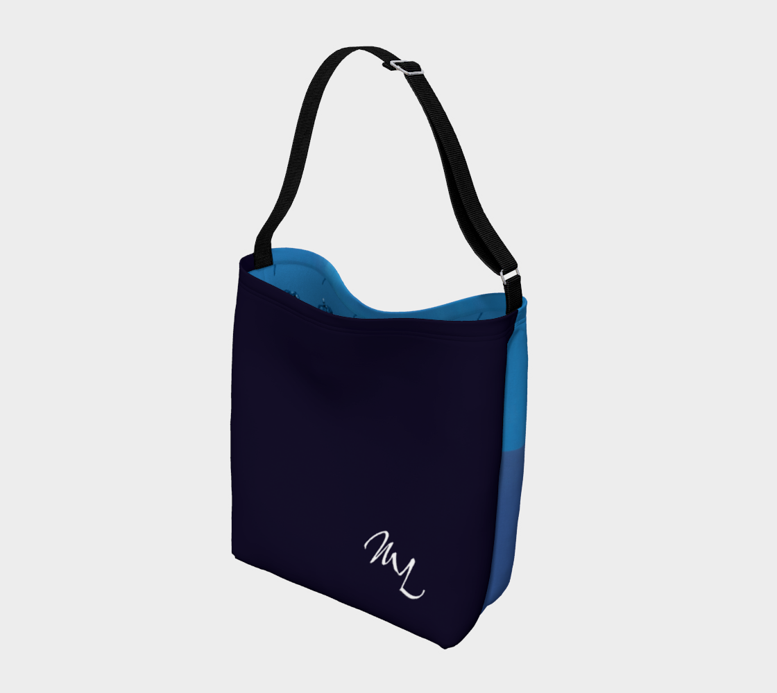 Sac fourre-tout #8.1, Ballerine bleue, intérieur bleu