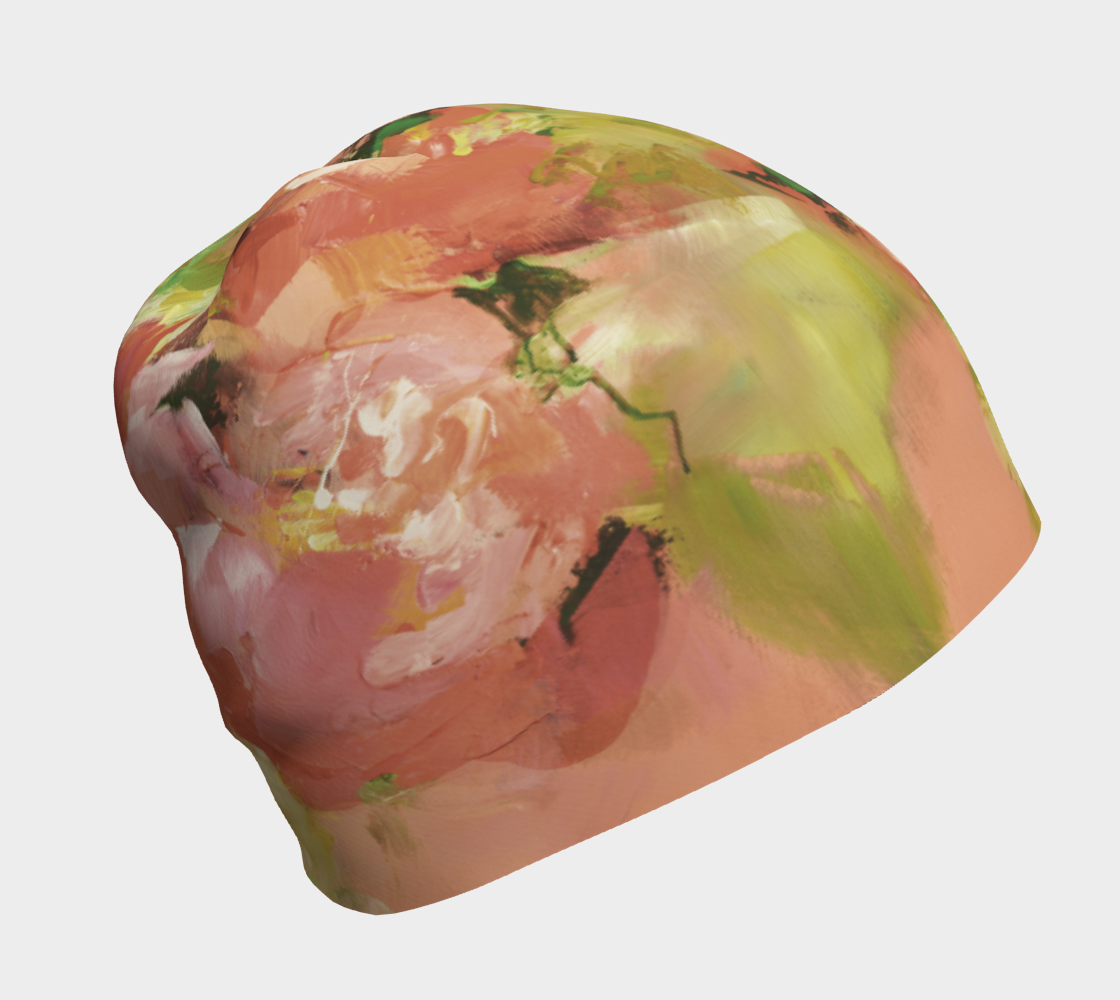 Tuque, Fleurs roses