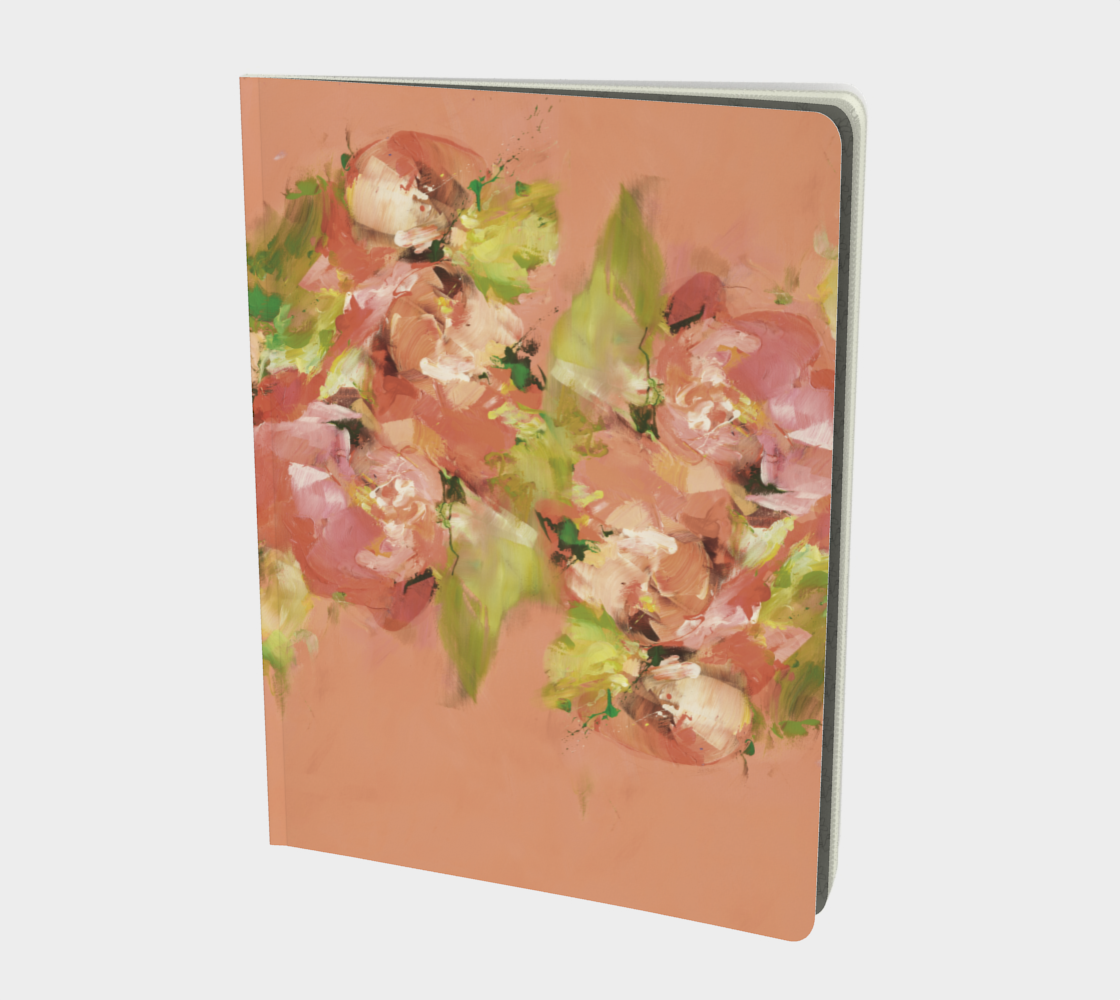 Grand carnet, Fleurs roses