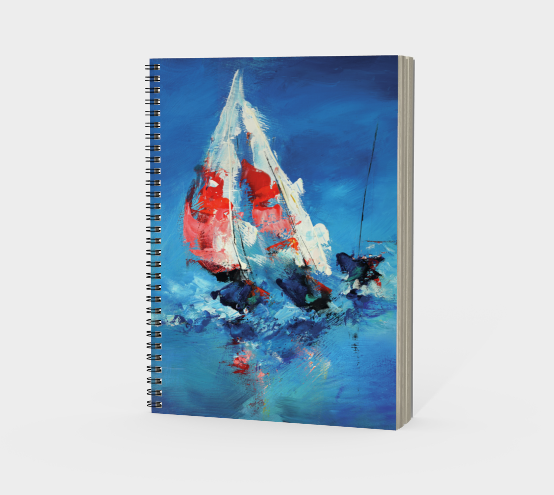 Carnet à spirale, Voilier